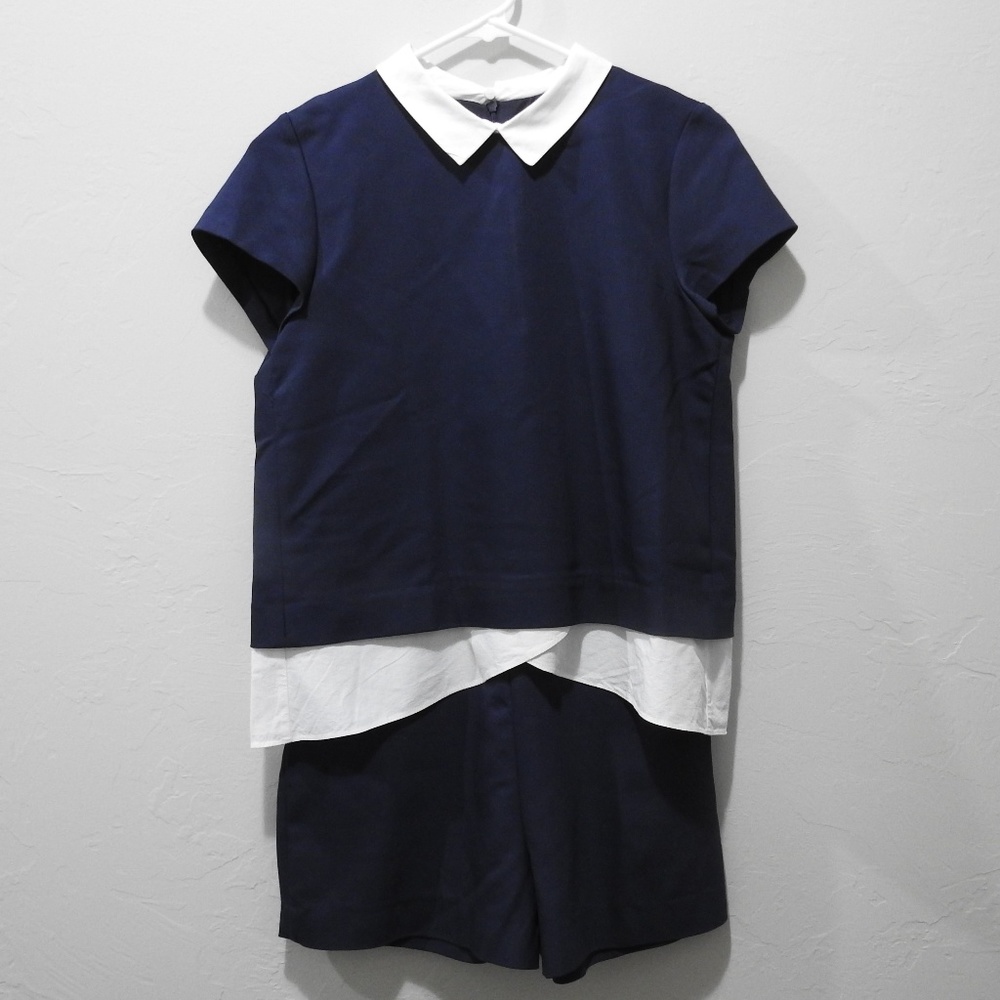 Zara Shorts Overlay Romper